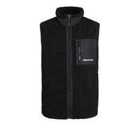 Steppweste JACK & JONES "JORVESTERBRO TEDDY BODYWARMER AW24 NOOS" Gr. S, schwarz (black) Herren Westen (50737506-S) black