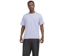 Jack & Jones T-Shirt mit Label-Print Modell 'VESTERBRO' in Flieder, Größe XXL