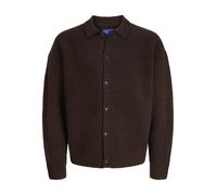 JACK&JONES - JORYORK KNIT CARDIGAN POLO STYDAW25 Deep Mahogany - Gr. - XL