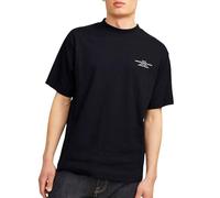 Relaxed Fit T-shirt aus Baumwoll-Mix mit Gummidruck XXL men Black