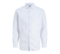 Langarmhemd JACK & JONES "JPRBLAPARKER DETAIL L/S SHIRT NOOS", Herren, Gr. XXL, N-Gr, weiß, Web, Obermaterial: 100% Baumwolle, unifarben, slim fit normal, Hemden (29467862-XXL) weiß
