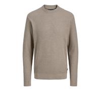 Jack & Jones Strickpullover JPRBLAREAGAN KNIT CREW NECK Herren Rundhals 100% Baumwolle Greige XL