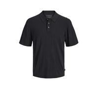 Jack & Jones Blawilliam Structure Knit Kurzarm-poloshirt M Black