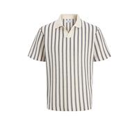 JACK&JONES - JPRBLUHARRY SS SPLIT NECK POLO SN Cloud Dancer - Gr. - L