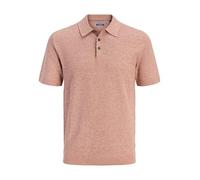 JACK&JONES - JPRBLURILEY KNIT POLO SS SN Amber Brown - Gr. - L
