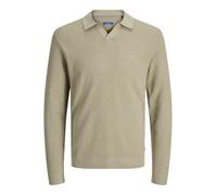 JACK & JONES Jprbluriley Knit Split Neck Ls Sn