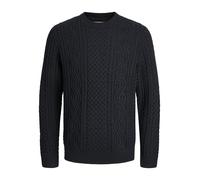 Jack & Jones Pullover JPRBLUSEAN Knit Cable Crew Neck – Dunkelblau Strick – Herren Plussize M