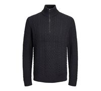 Jack & Jones Strickpullover JPRBLUSEAN Half-Zip – Herren M, Marine, 57% Polyacryl/43% Baumwolle