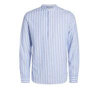 JACK&JONES - JPRCCMAZE LINEN HALF PLACKET SHIRT L/S - Gr. - S