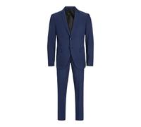 Anzug JACK & JONES "JPRCOSTA SUIT", Herren, Gr. 52, N-Gr, medieval blau, Web, Obermaterial: 100% Polyester, unifarben, sehr schmal, Anzüge, mit fallendem Revers (29352769-52) medieval blau