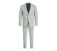 Anzug "JPRFRANCO SUIT NOOS PLS", Damen, Gr. 68, N-Gr, iceberg grün, Web, Obermaterial: 78% Polyester, 17% Viskose, 5% Elasthan, JACK & JONES PLUSSIZE, unifarben, slim fit, Anzüge (34588104-68) iceberg