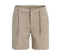 Shorts JACK & JONES "JPSTACE NEO JOGGER SHORTS REG SN", Herren, Gr. XL, N-Gr, beige (crockery), Web, Obermaterial: 72% Baumwolle, 23% Polyester, 5% Elasthan, unifarben, kniefrei, Hosen Shorts (1349603