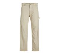 Cargohose JACK & JONES "JPSTEDDIE JJCARPENTER PANT NOOS" Gr. 31, Länge 34, braun (34fields of rye) Herren Hosen (23722762-31) 34fields of rye
