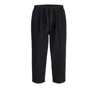 Jogginghose JACK & JONES "JPSTEVAN BLAINE JOGGER SN", Herren, Gr. L, N-Gr, schwarz, Web, Obermaterial: 100% Baumwolle, unifarben, regular fit knöchellang, Hosen Jogginghose (37994030-L) schwarz