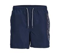 JACK & JONES Junior Badeshorts "Fiji" in Dunkelblau - 40% | Größe 128 | Kinder Bademode