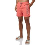 JACK&JONES Jungen JPSTFIJI JJSWIM Double Logo LY SN MNI Badeshorts, Hot Coral, 5 Jahre