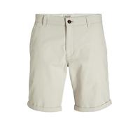 Jack & Jones Regular Fit Shorts mit Strukturmuster Modell 'FURY' in Hellgrau, Größe M