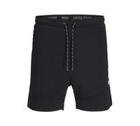 Jack & Jones Sweatshorts mit Reißverschlusstaschen Modell 'Air' in Schwarz, Größe S, Artikelnr. 1266475S Schwarz S Herren