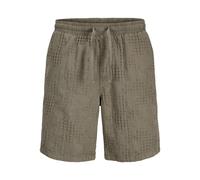 JACK&JONES - JPSTJAIDEN GREY JAQUARD JOGGER SHORT REG Vintage Khaki - Gr. - XL