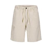 JACK & JONES Herren Bondi Leinen Shorts Moonbeam Ecru M