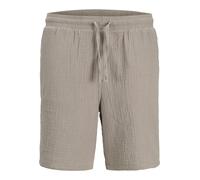 Jogger Pants JACK & JONES "JPSTJAIDEN PATRAS JOGGER SHORT REG", Herren, Gr. S, N-Gr, vintage khaki, Web, Obermaterial: 100% Baumwolle, unifarben, relaxed fit knielang, Hosen (41879359-S) vintage khaki