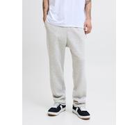 Jack & Jones "JPSTKANE BRADLEY UNCUFFED SWT PANTS NOOS" Materialmix, relaxed fit (27046521-M) light grau melange