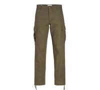 Straight Leg Cargohose mit Eingrifftaschen Modell 'BARKLEY' 30/32 men Oliv