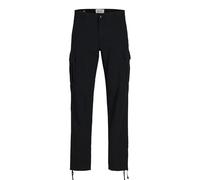 JACK & JONES Herren Cargohose JPSTKANE JJBARKLEY -Relaxed Fit - S M L XL XXL, Größe:36W / 36L, Farbe:Black 12258150