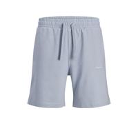 JACK & JONES Sweatshorts mit Stitching Modell 'KARL' in Hellblau, Größe M