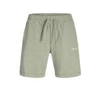 Sweatshorts JACK & JONES "JPSTKARL NORREBRO SWEAT SHORTS REG SN", Herren, Gr. XL, N-Gr, seagrass, angeraute Sweatware, Obermaterial: 89% Baumwolle, 11% Polyester, unifarben, relaxed fit knielang, Hose