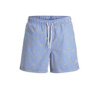 JACK & JONES Badehose im Allover-Look Modell 'MAUI BREEZE' in Hellblau, Größe XL
