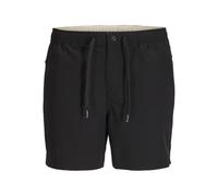Badeshorts JACK & JONES "JPSTMAUI NEO SWIM SHORTS", Herren, Gr. L, N-Gr, schwarz, Polyester, Badehosen Badeshorts (16713627-L) schwarz