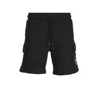 JACK&JONES Herren JPSTSWIFT Cargo AUT Sweat Shorts, Black, S