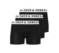 Jack & Jones Jungen Boxershorts 3er Pack Unterhosen SENSE TRUNKS 3-PACK JR black 176