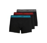 Jack & Jones Waist Band 3 Units Boxer Mehrfarbig 10 Years Junge (Herstellerartikelnummer: 12203513-Asphalt/DetailHawaianOcean/FieryRed-140)
