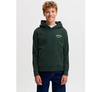 JACK & JONES Junior Hoodie in Dunkelgrün - Größe 152 | Kinder Sweatshirts Jacken