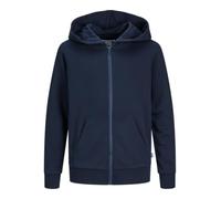 Jack & Jones Junior Sweatjacke Jjebradley Zip-Hood Noos angeraute Sweatware Blau