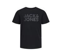 JACK & JONES Junior Jungen Jjecorp Logo Tee Ss Crew Neck Noos Jr T-Shirt, Schwarz , 140