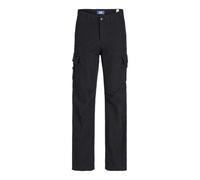 JACK&JONES JUNIOR Jungen Jpstkane Jjbarkley Pant Noos Mni Cargohose, Schwarz, 110 EU