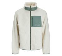 JACK & JONES Junior Teddy-Jacke "Vesterbro" in Weiß - Größe 164 | Kids Fleecejacken Fleecepullover