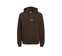 Kapuzensweatshirt JACK & JONES "JJESOHO SWEAT HOOD NOOS", Jungen, Gr. M, delicioso, angeraute Sweatware, Obermaterial: 80% Baumwolle, 20% Polyester, bedruckt, relaxed fit, Rippbündchen, Sweatshirts Ka