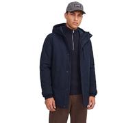 Parka JACK & JONES "JJEKEEN PARKA AW26 SN", Herren, Gr. XL, sky captain, Web, Obermaterial: 100% Polyester, unifarben, regular fit ca. Mitte Oberschenkel, Windstopperbündchen, Jacken Parka, Kunstfaser