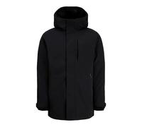 Parka JACK & JONES "JJEKEEN PARKA AW26 SN", Herren, Gr. M, schwarz, Web, Obermaterial: 100% Polyester, unifarben, regular fit ca. Mitte Oberschenkel, Windstopperbündchen, Jacken Parka, Kunstfaser, reg