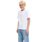 JACK&JONES - JORNORREBRO EMB TEE SS CN NOOS JNR Bright White - Gr. - 152