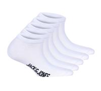 JACK&JONES Kinder Sneakersocken, 5er Pack - JACDONGO SOCKS, Baumwollmischung, einfarbig Weiß 38-43