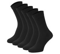 Jack & Jones Jungen Socken JACBLACK 5 Pack NOOS JR – Baumwollmischung, Schwarz Gr. 38-43