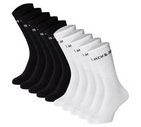 JACK&JONES Kinder Tennissocken, 10er Pack - JACBASIC LOGO TENNISSOCK, Baumwollmischung, Logo Schwarz/Weiß 33-37