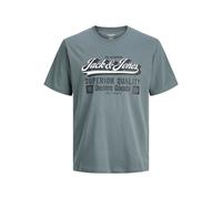 Jack & Jones T-Shirt Jjelogo - Kurzarm O-Neck, 2-col - Grau Größe L
