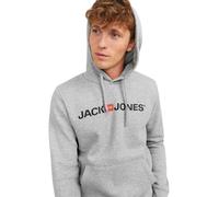 JACK & JONES Herren Jjecorp Logo Sweat Hood Noos Kapuzenpullover, Light Grey Melange, XXL EU