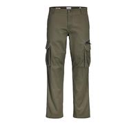 Jack & Jones Cargohose JPSTKANE DOVER ZIP CARGO SN Herren Relaxed Fit Olive Night Gr. 32 L34